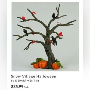 Retired 2002! Collectible Halloween decor department 56 Spooky Tree